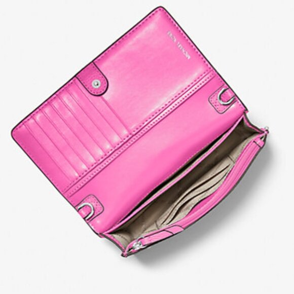 Michael Kors pink pebbled leather crossbody purse - Picture 4 of 8